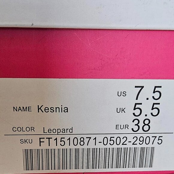 🆕Espadrille Leopard print espadrille sandals with studded strap and wedge heel - Picture 8 of 8